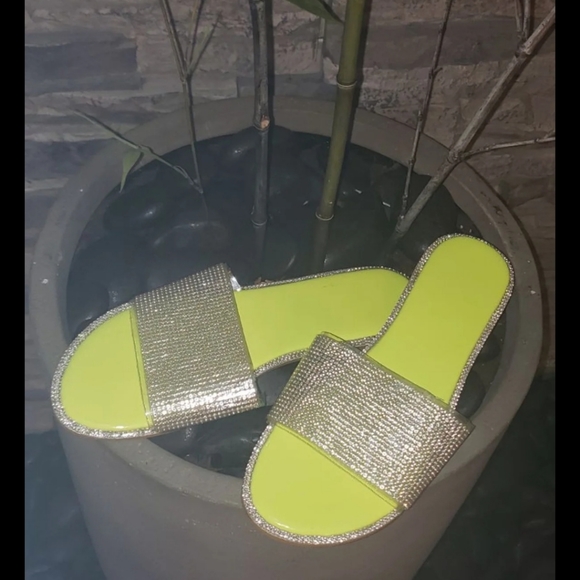 💥💎Neon Rhinestone Sandals💎💥 - Picture 2 of 3